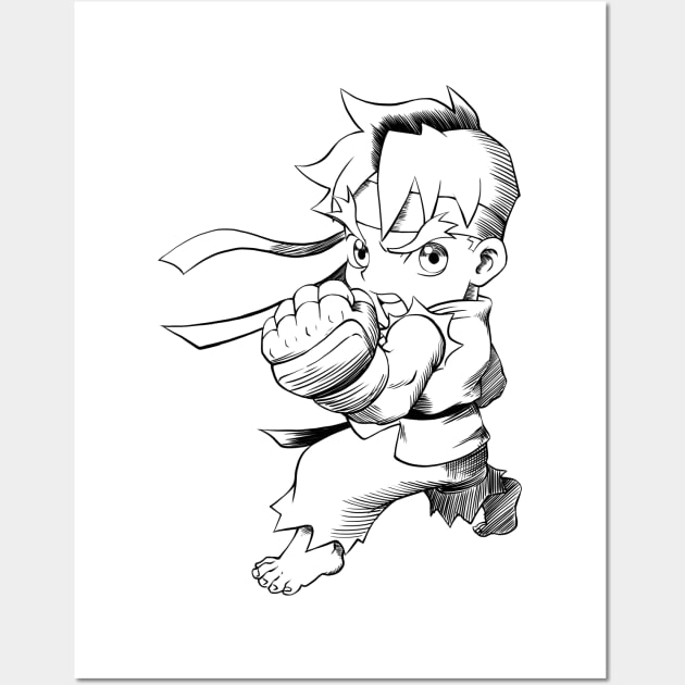 Ryu chibi Wall Art by Choose Your Char!!